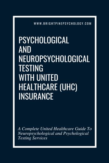 This type of <b>testing</b> is most often. . Does united healthcare cover neuropsychological testing